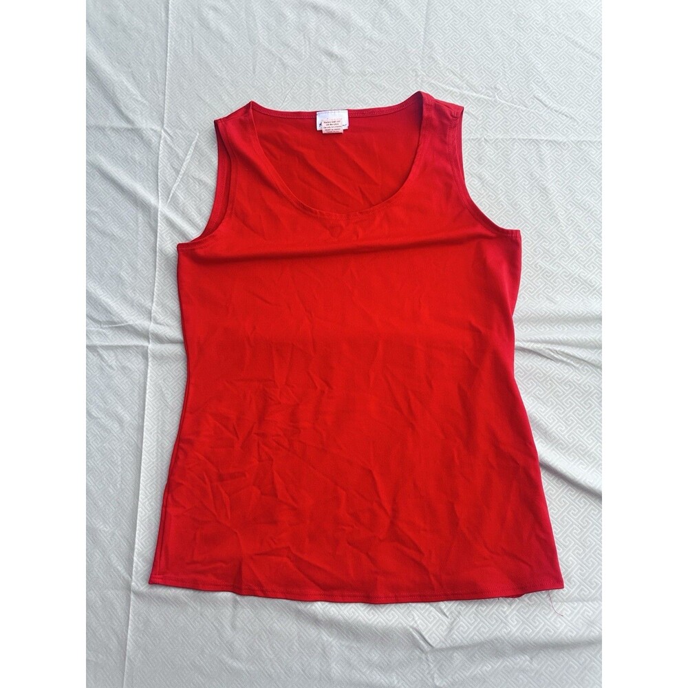 Kim Rogers Women's Small Red Scooped Neck Tank Top